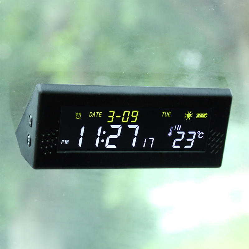 Smartwatch Touch - Solar Windshield Car Digital Clock Driving
