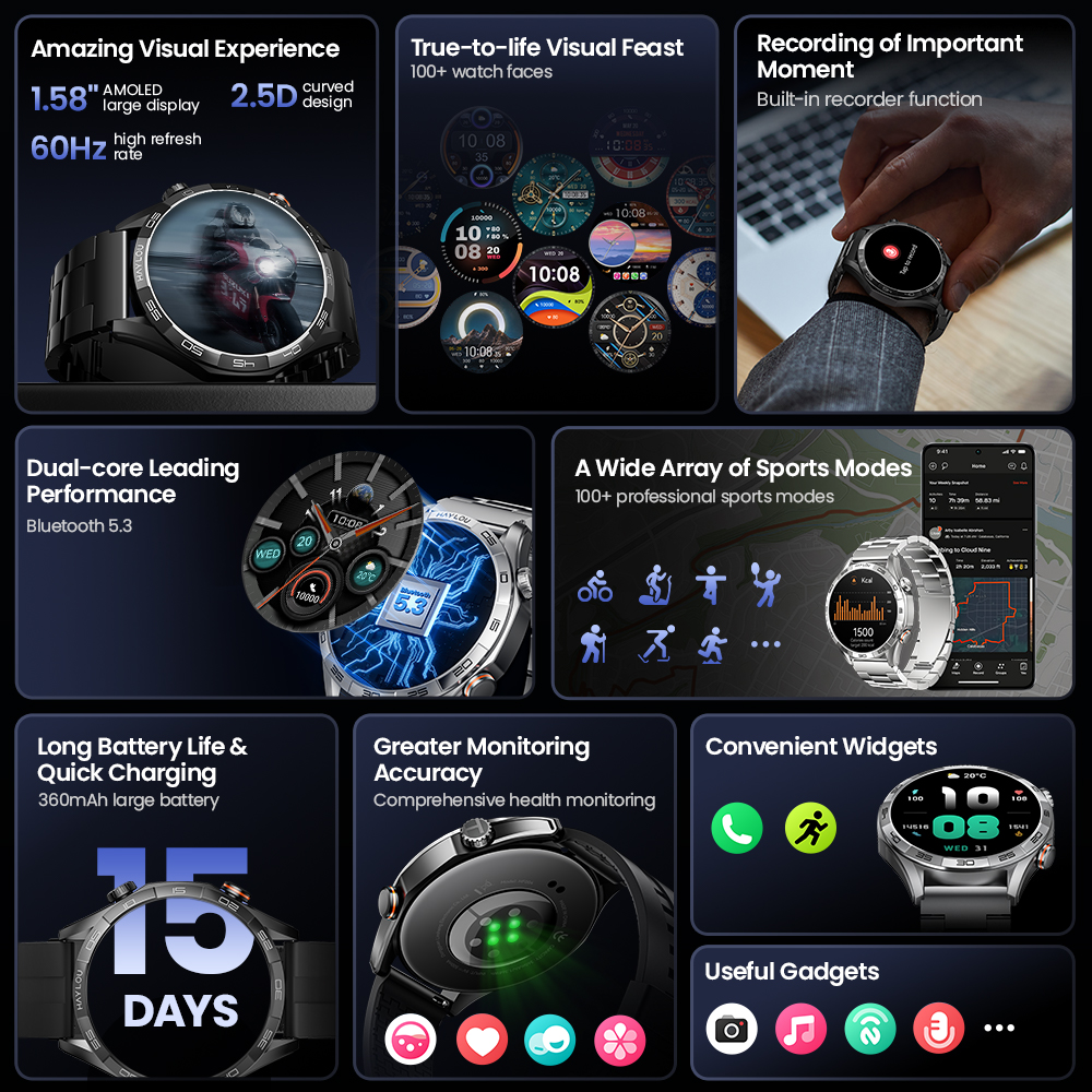 HAYLOU Solar 5 Voice Calling S - Smartwatch Instagram ulasan dan harga