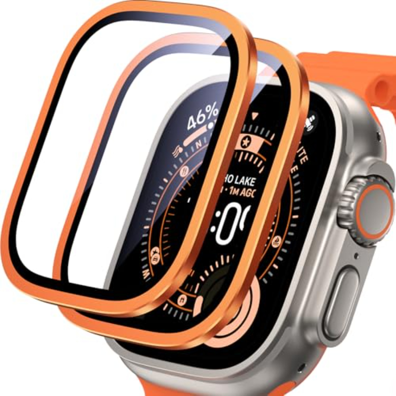 2PCS HD Metal Tempered Glass F - Smartwatch Straps & Accessories ulasan dan harga