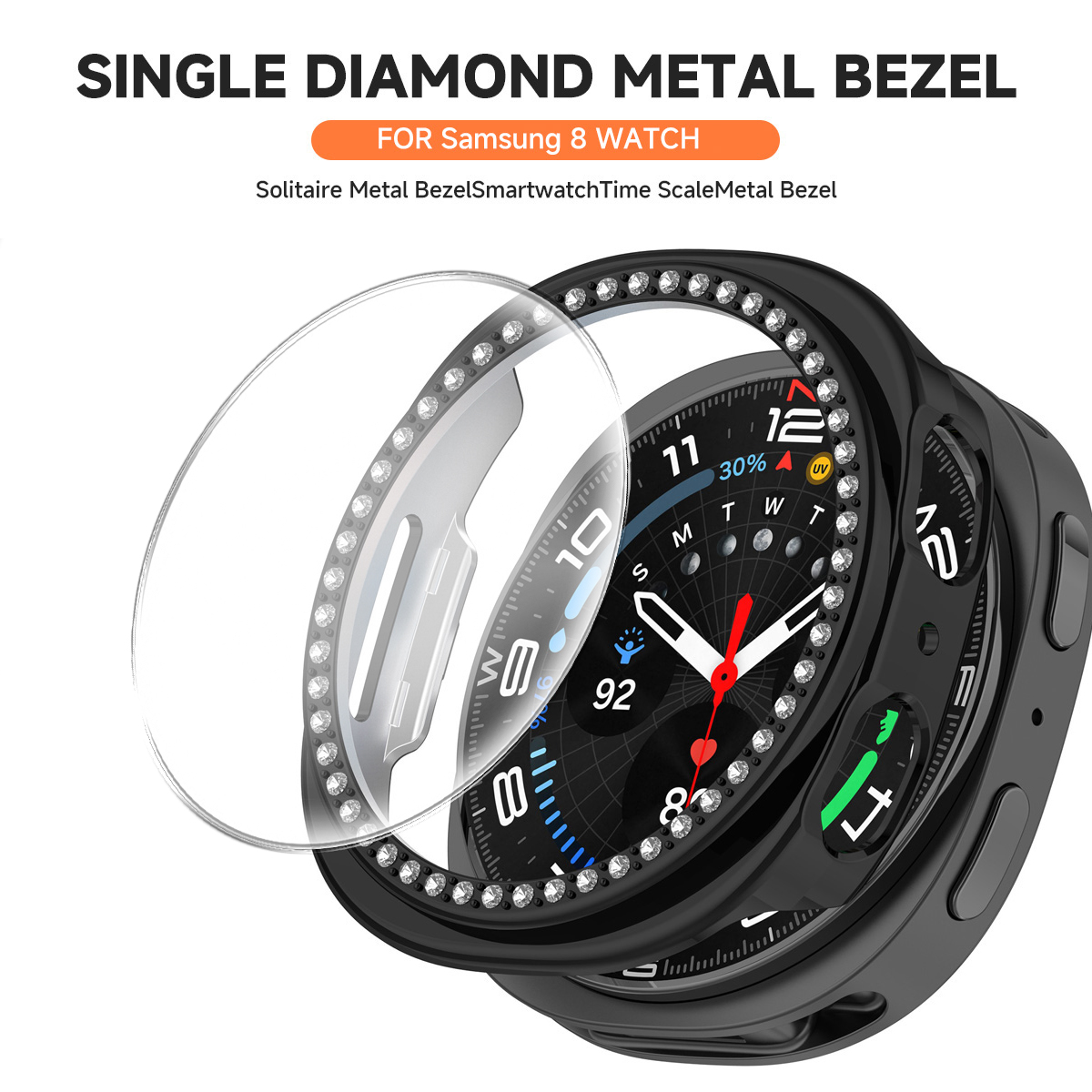 Case + Glass Full Coverage Bum - Samsung Smartwatch Accessories ulasan dan harga