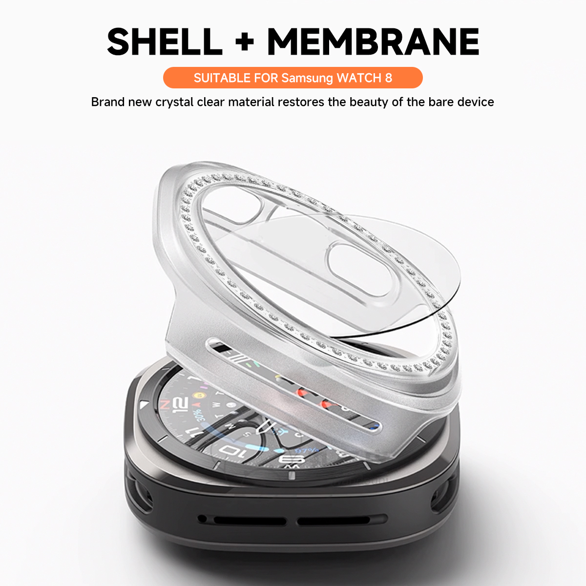 Case + Glass Full Coverage Bum - Samsung Smartwatch Accessories ulasan dan harga