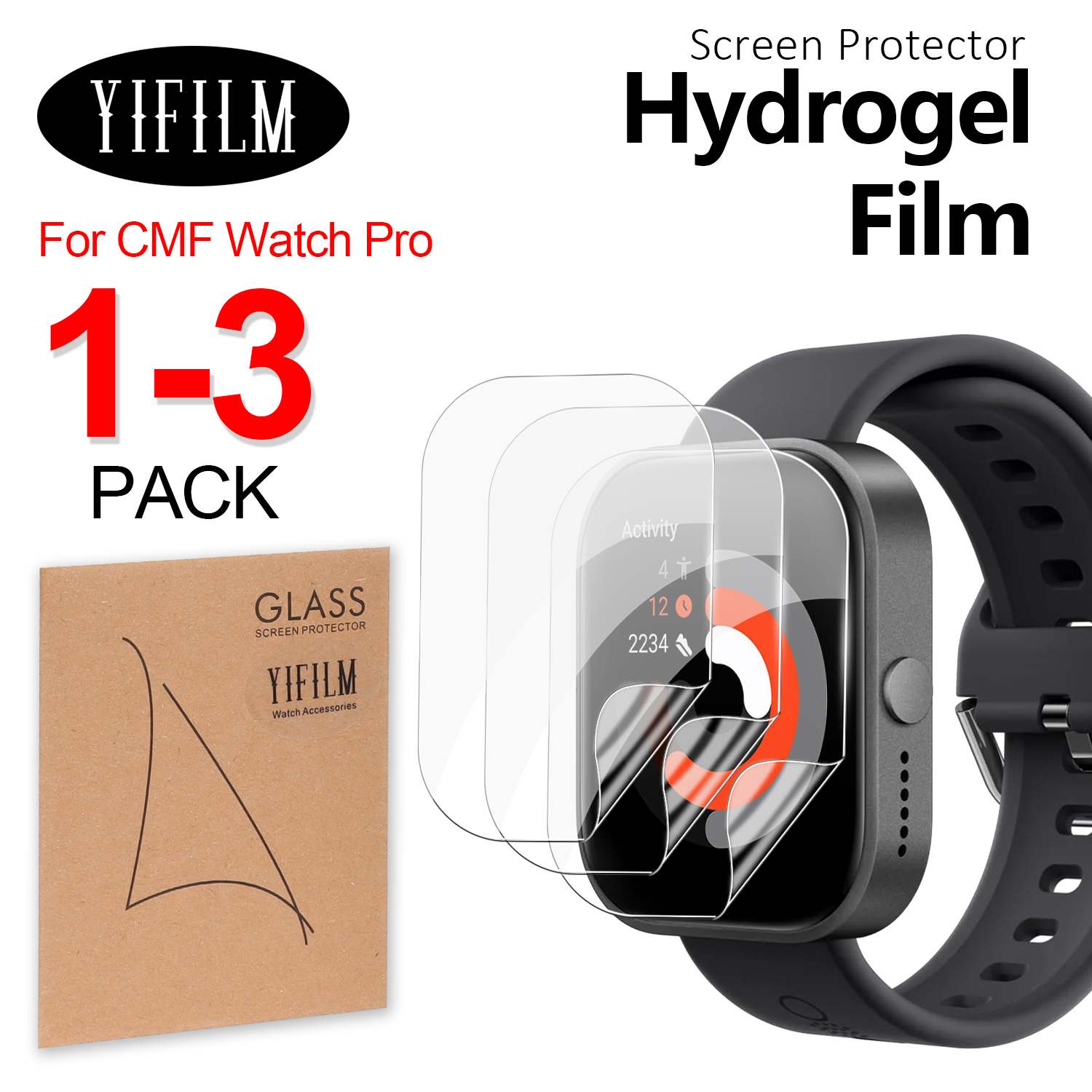 HD Clear TPU Hydraulic Screen  - Watch Face Protector ulasan dan harga