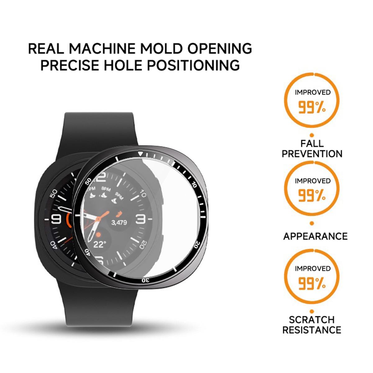 Tempered Glass+ PC Cover for S - Samsung Smartwatch Accessories ulasan dan harga