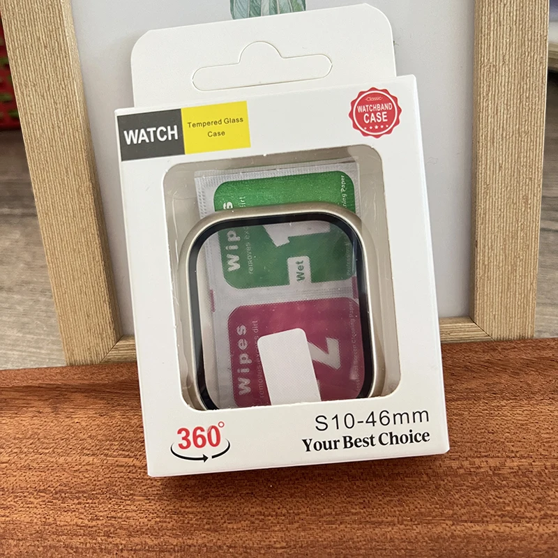Tempered Glass+Case For Apple  - Smartwatch Band Accessories ulasan dan harga