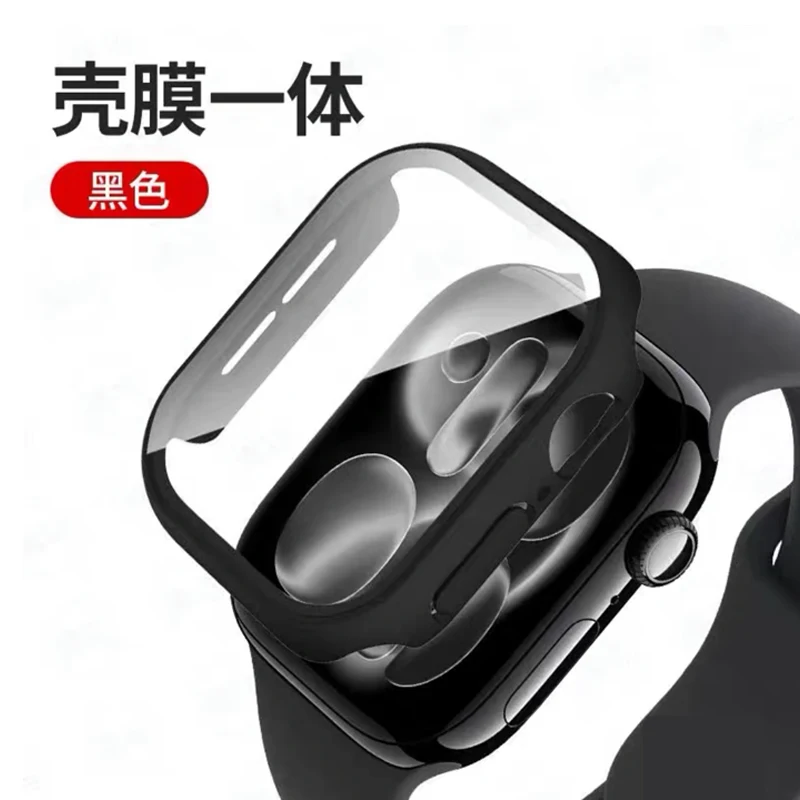 Tempered Glass+Case For Apple  - Smartwatch Band Accessories ulasan dan harga