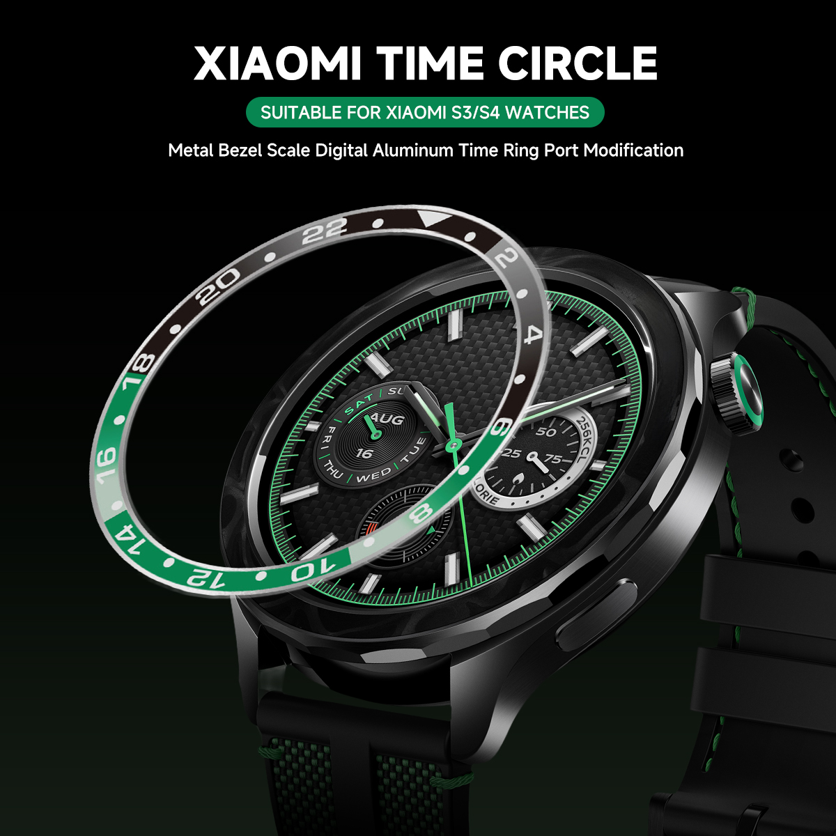 Steel Bezel Rings For Xiaomi W - Xiaomi Smartwatch S3 Accessories ulasan dan harga