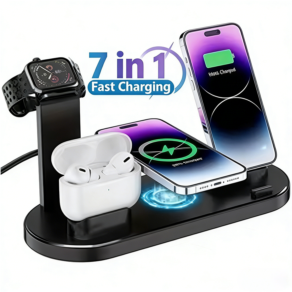 30W 7 in 1 Wireless Charger St - Watch Charging Dock ulasan dan harga