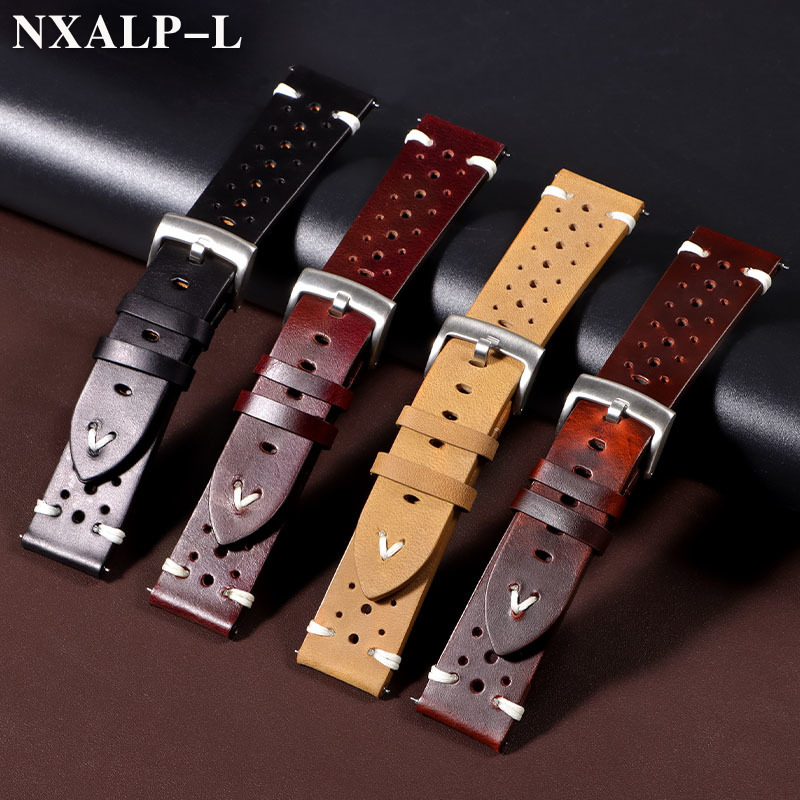 Retro Oil Wax Discoloration Le - Nylon Nato Strap ulasan dan harga