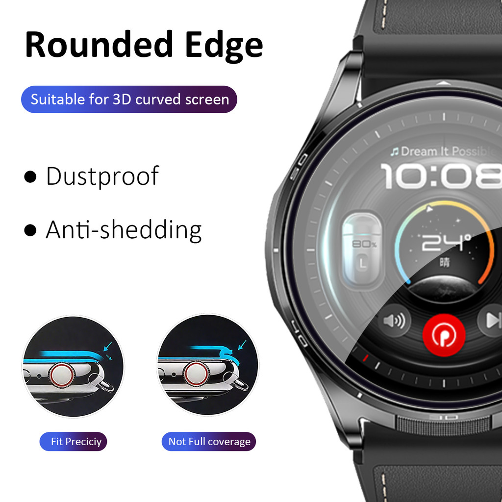 1-5PCS 3D Curved Full Coverage - Watch Face Protector ulasan dan harga