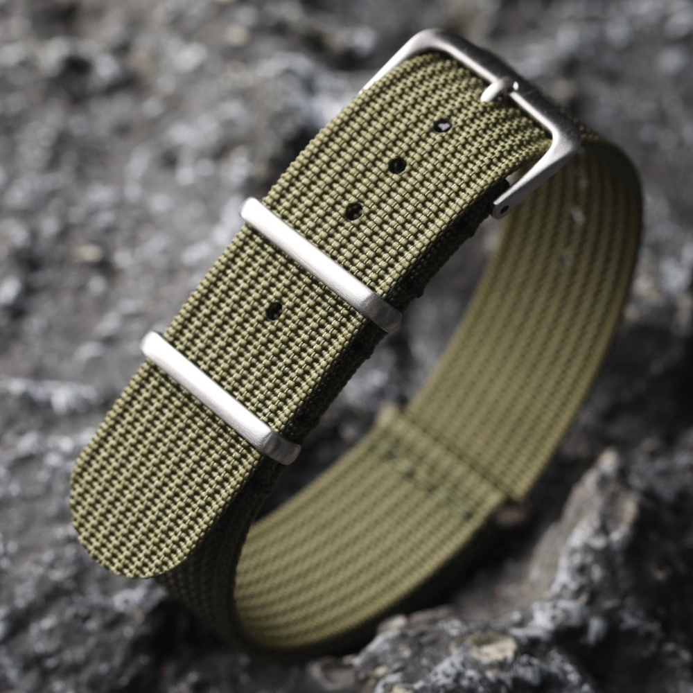New Ribbed Nylon Watchband Nyl - Nylon Nato Strap ulasan dan harga