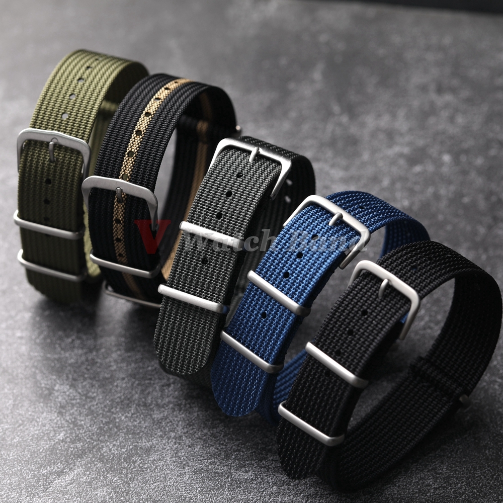 New Ribbed Nylon Watchband Nyl - Nylon Nato Strap ulasan dan harga
