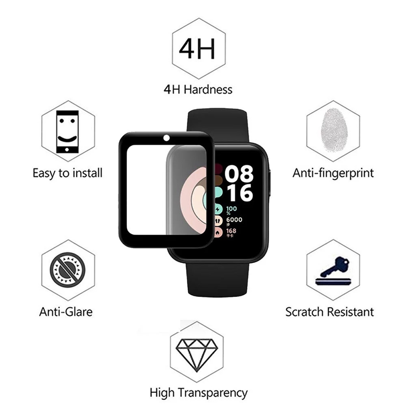 2 Pcs Tempered Glass for Redmi - Smartwatch Watch Accessories ulasan dan harga