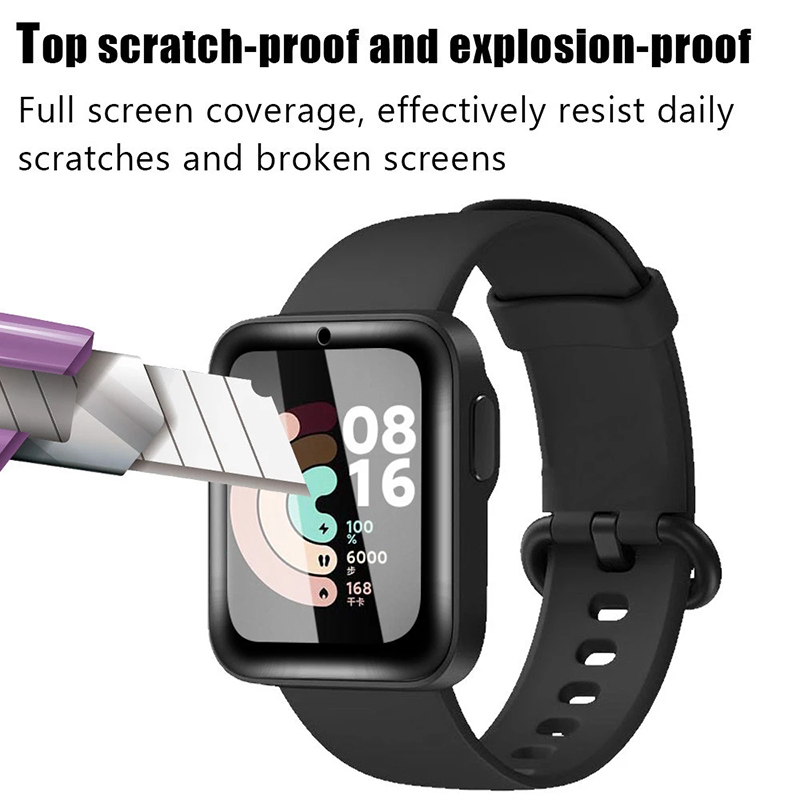 2 Pcs Tempered Glass for Redmi - Smartwatch Watch Accessories ulasan dan harga