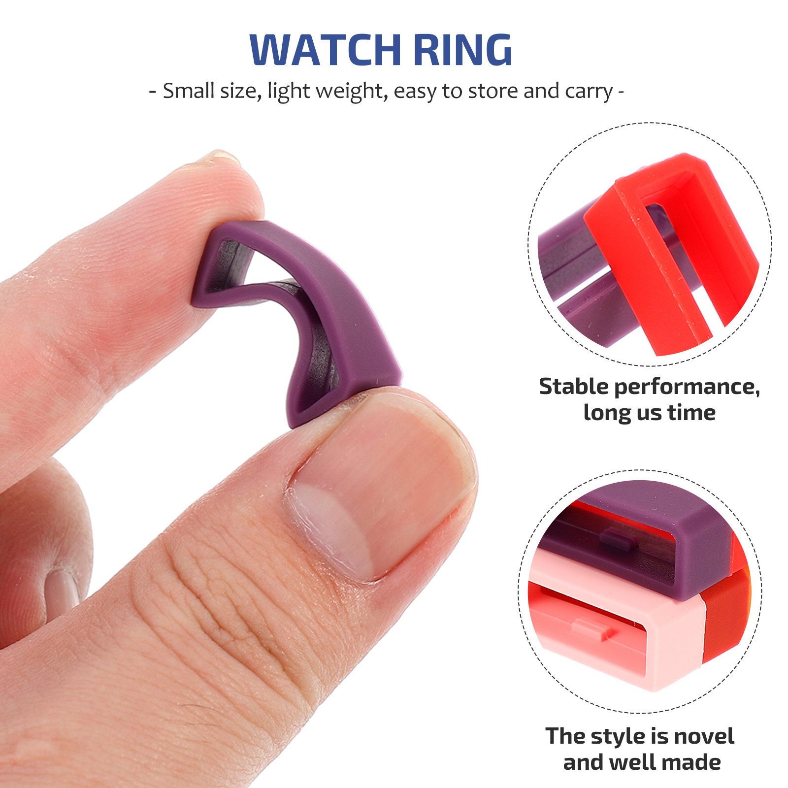 10Pcs Smooth Finish Silicone W - Smartwatch Straps & Accessories ulasan dan harga