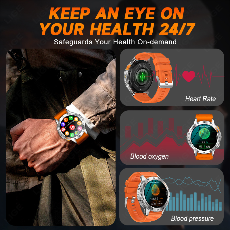 LIGE 1.43 Inch AMOLED Screen B - Smartwatch Instagram ulasan dan harga