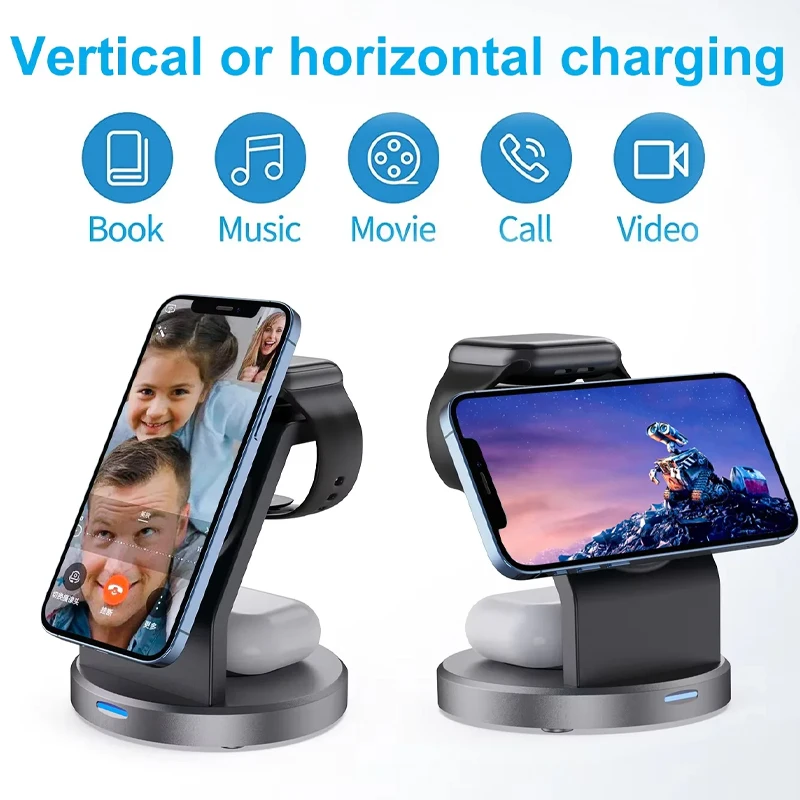 3 In 1 Magnetic Wireless Charg - Watch Charging Dock ulasan dan harga