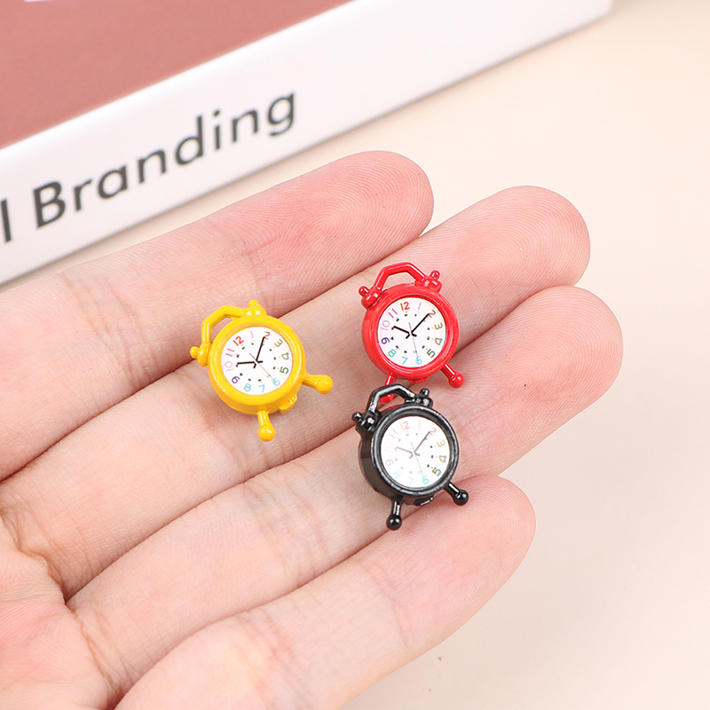 1PC 1:12 Scale Alarm Clock Dol - Accessories With Watch ulasan dan harga