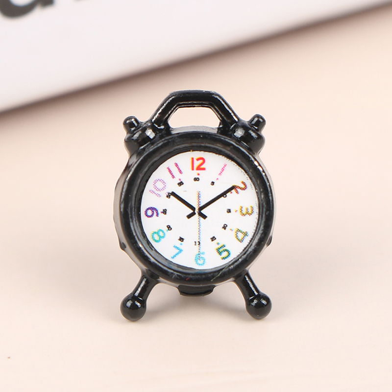 1PC 1:12 Scale Alarm Clock Dol - Accessories With Watch ulasan dan harga