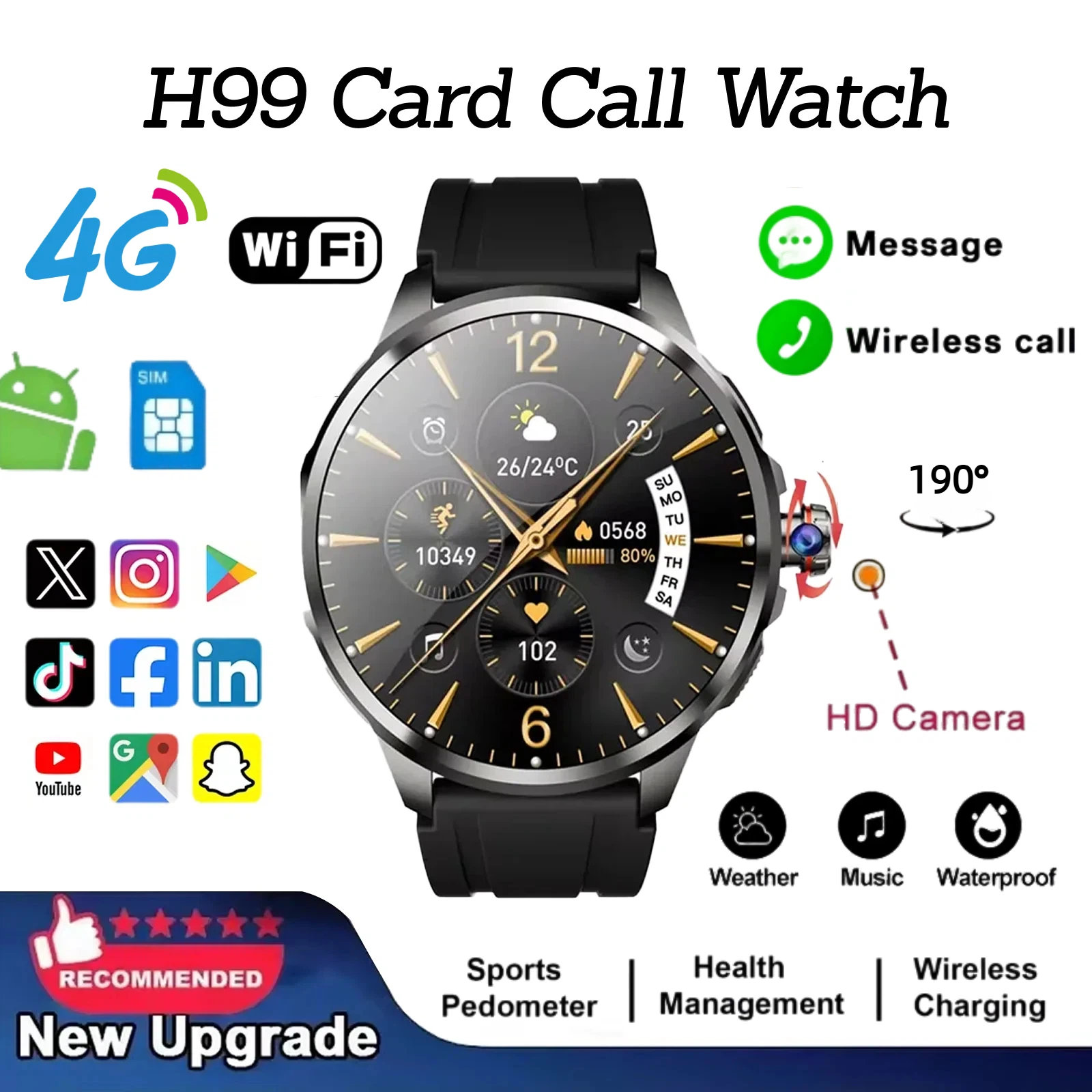 H99 Smart Watch Android Watche - Smartwatch Store ulasan dan harga