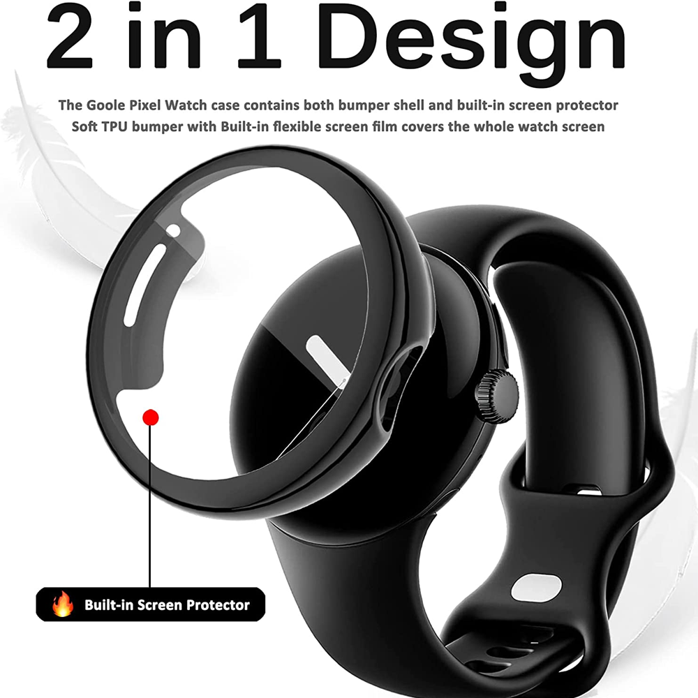 Tempered Glass+Cover For Googl - Smartwatch Band Accessories ulasan dan harga