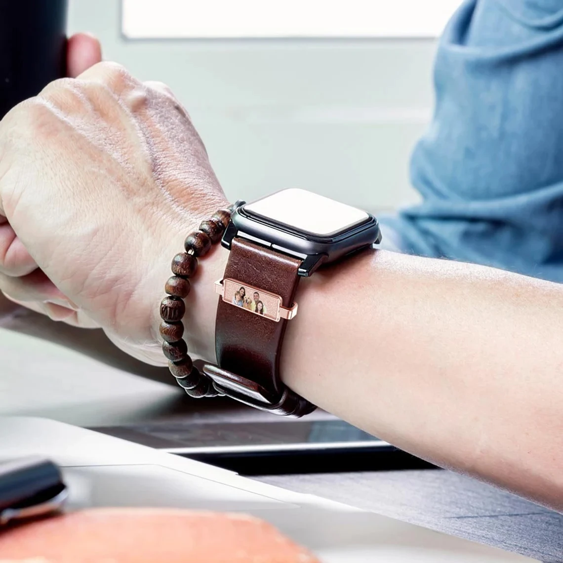Custom Photo Smart Watch Charm - Smartwatch Straps & Accessories ulasan dan harga