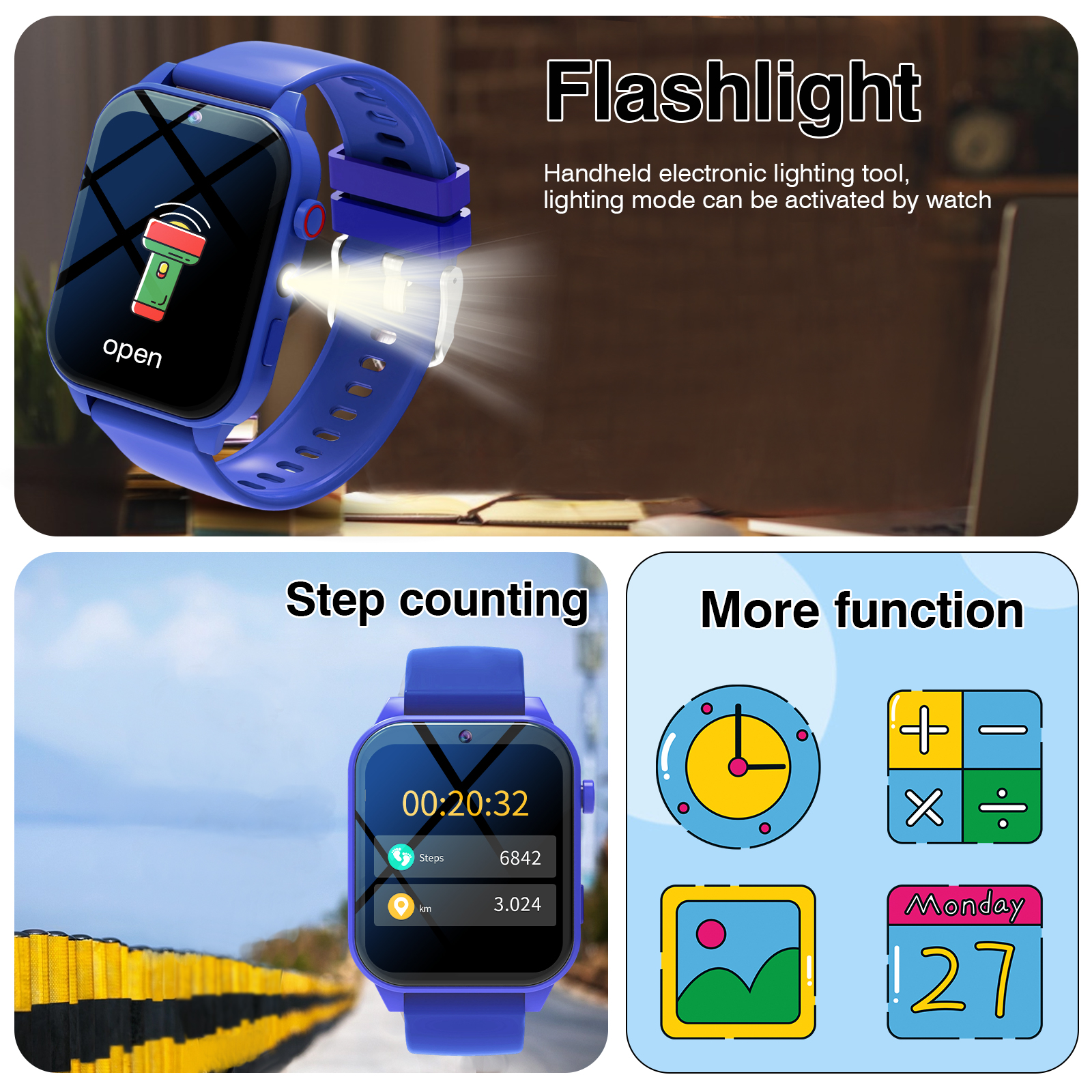 Kids′s Smart Watch 18 Games Ca - Smartwatch Touch ulasan dan harga