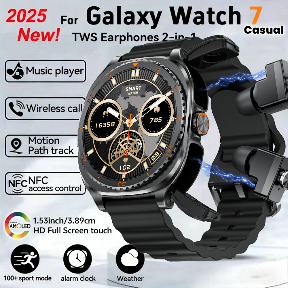 TWS 2in 1 Smart Watch with Hea - Smartwatch Headset ulasan dan harga