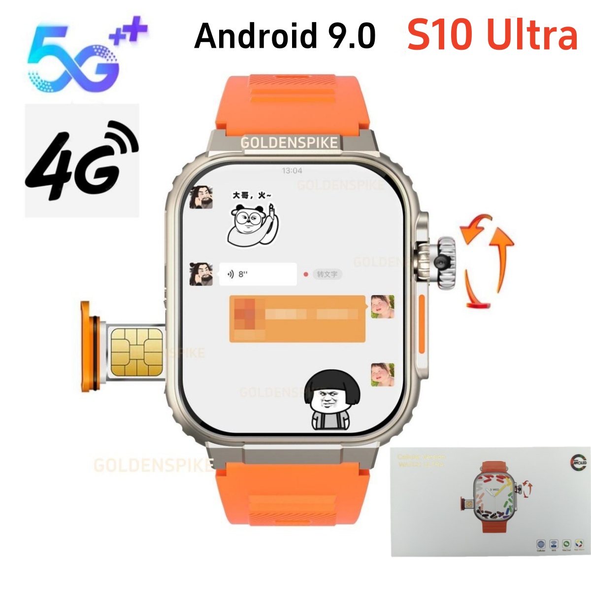4G Android Smart Watch S10 2.2 - Smartwatch X18 ulasan dan harga
