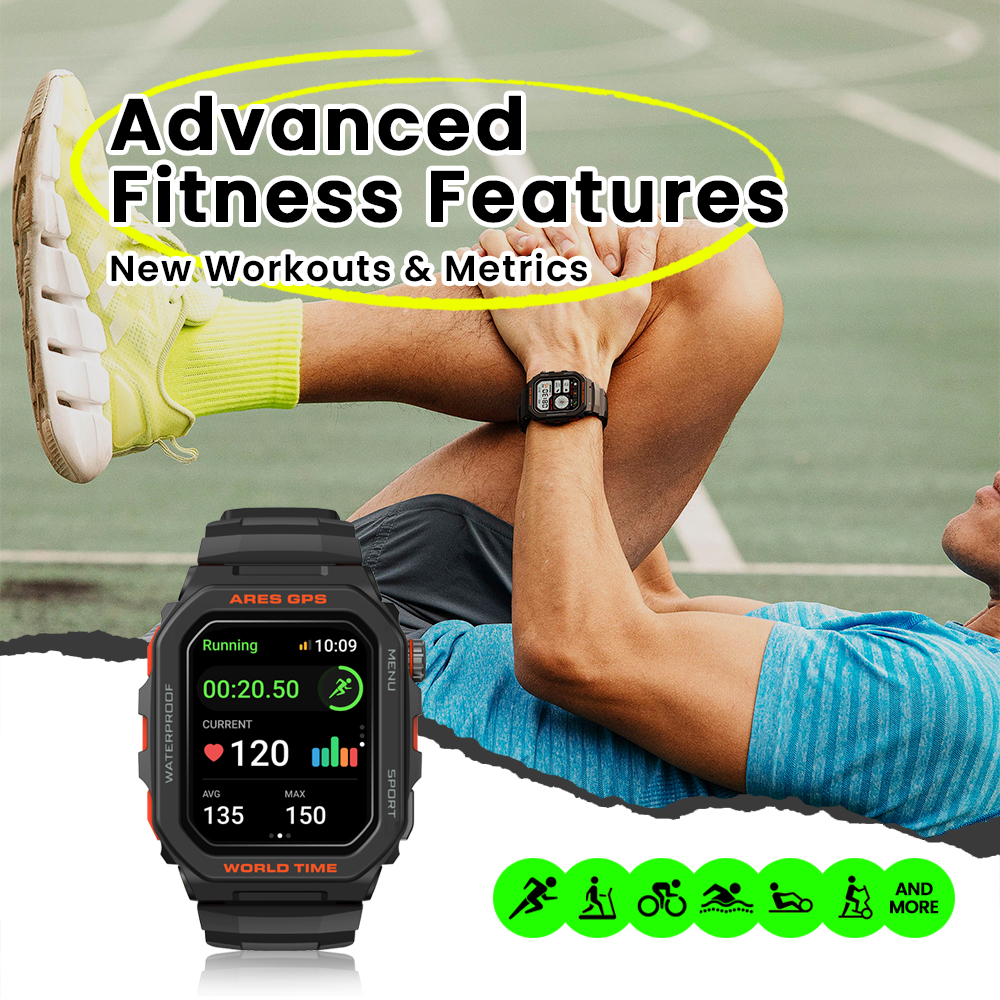 New Zeblaze Ares GPS Smart Wat - Smartwatch Instagram ulasan dan harga