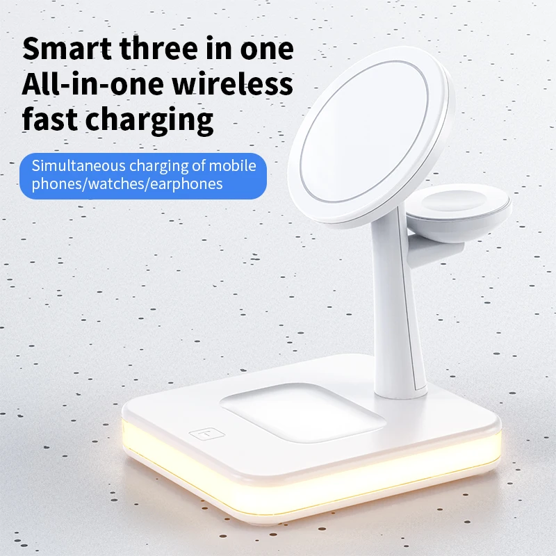 3 in 1 Wireless Chargers Stand - Watch Charging Dock ulasan dan harga