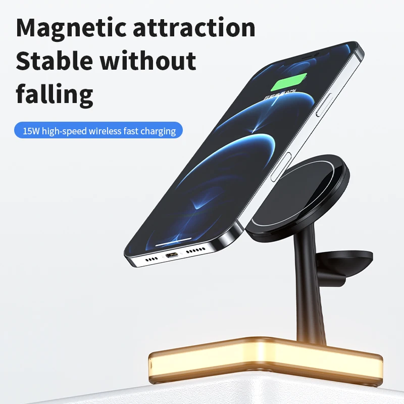 3 in 1 Wireless Chargers Stand - Watch Charging Dock ulasan dan harga