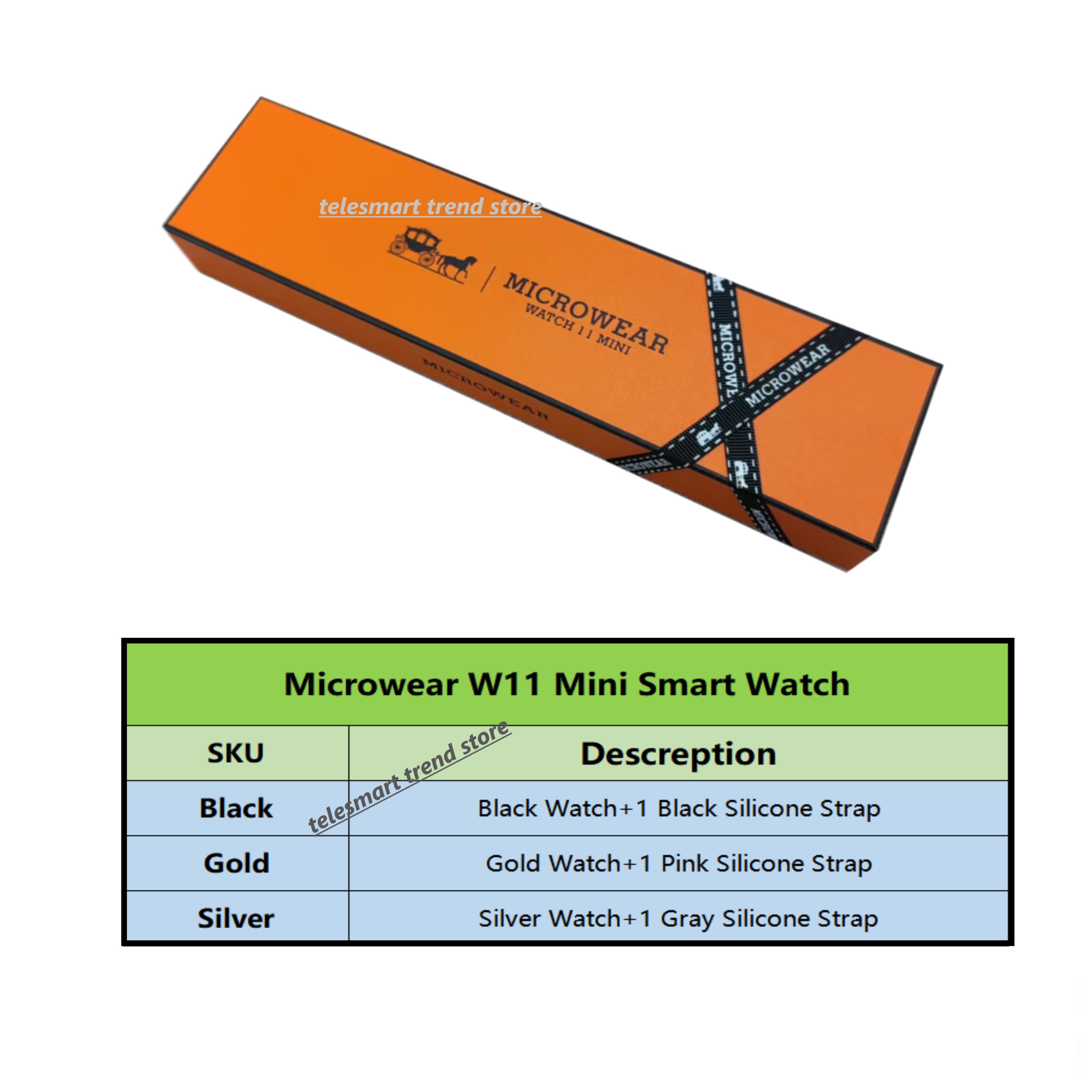 Official W11 Mini Smart Watch  - Smartwatch M Active ulasan dan harga
