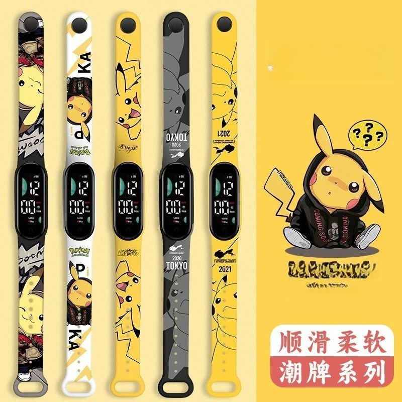 Pokémon cartoon pattern digita - Accessories With Watch ulasan dan harga