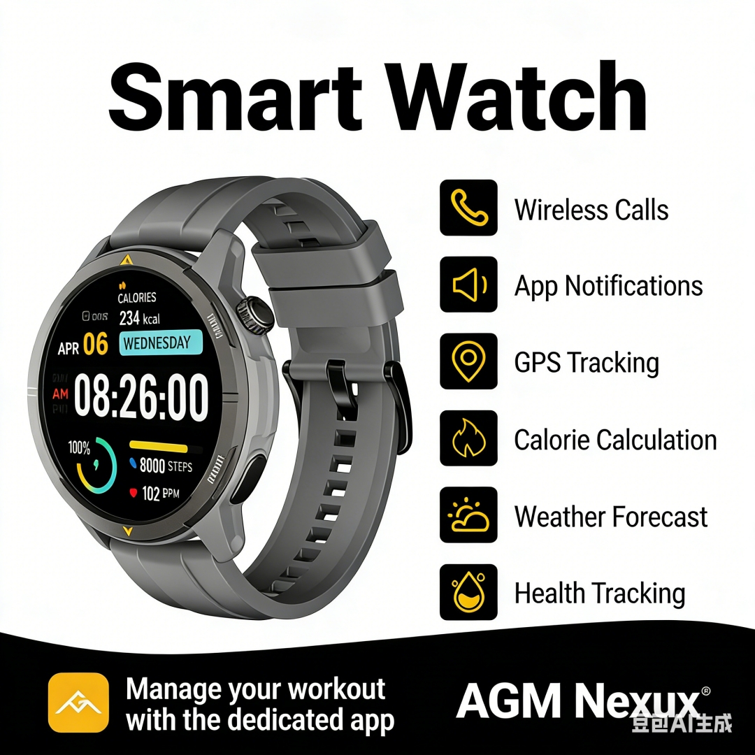 AGM Legion Smartwatch 5ATM Wat - Smartwatch Instagram ulasan dan harga
