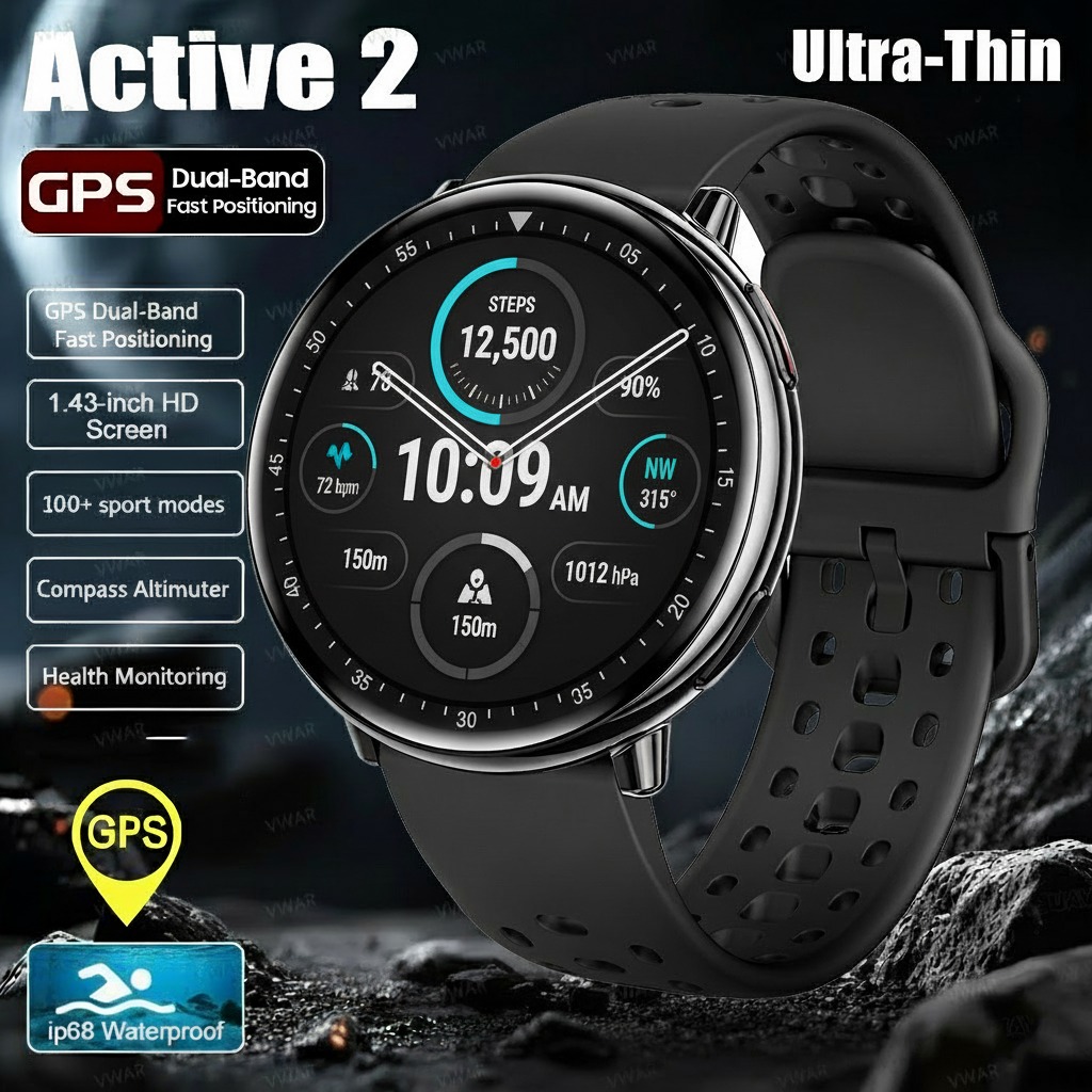 2025New Active 2 Smart Watch B - Smartwatch Headset ulasan dan harga