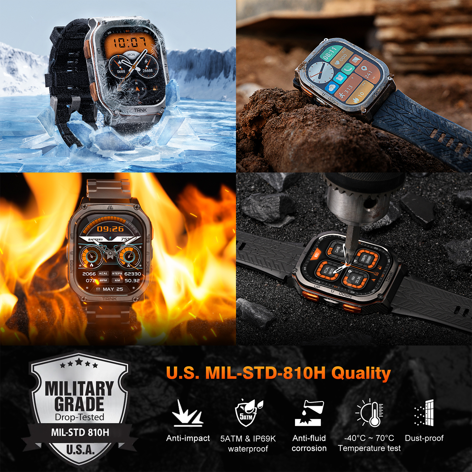 KOSPET TANK M3 Ultra GPS Smart - Smartwatch X2 ulasan dan harga