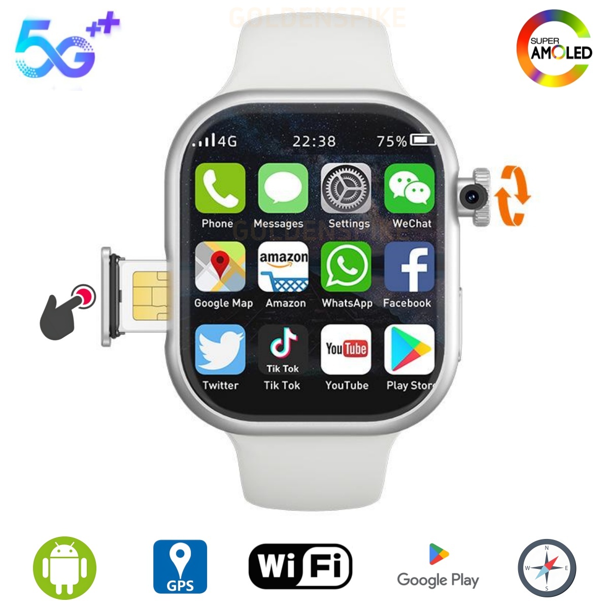 5G Smart Watch S10 Series Andr - Smartwatch Instagram ulasan dan harga