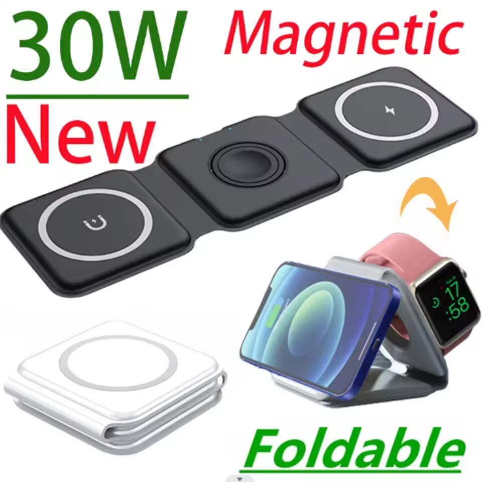 3 in 1 Portable Magnetic Wirel - Watch Charging Dock ulasan dan harga