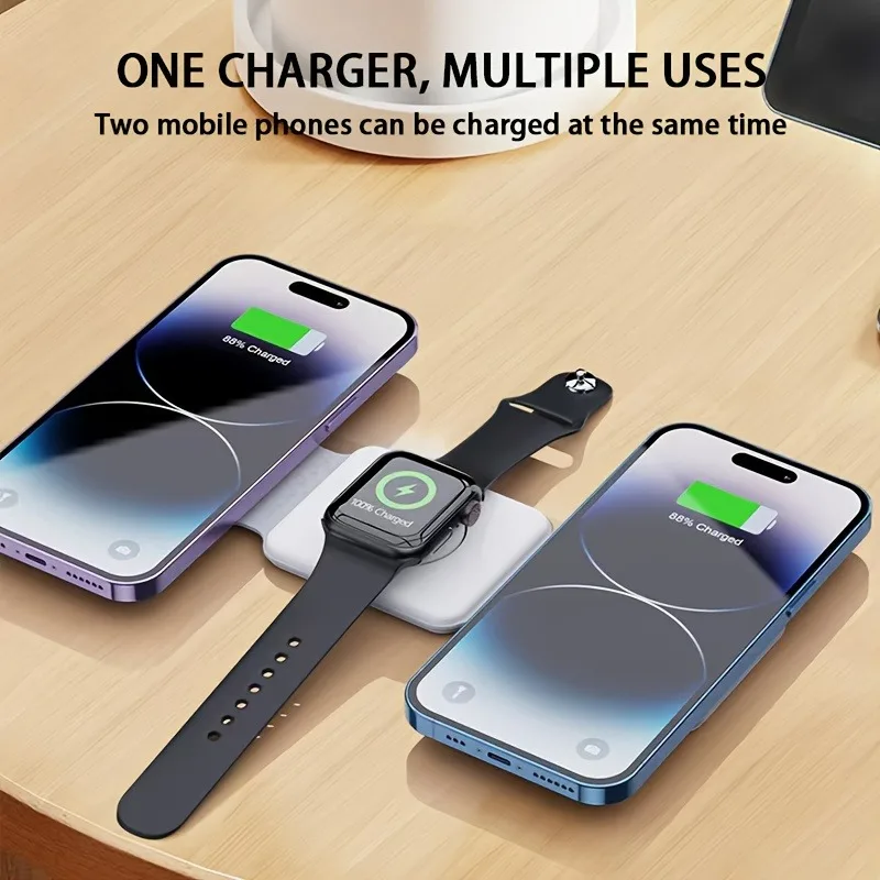 3 in 1 Portable Magnetic Wirel - Watch Charging Dock ulasan dan harga