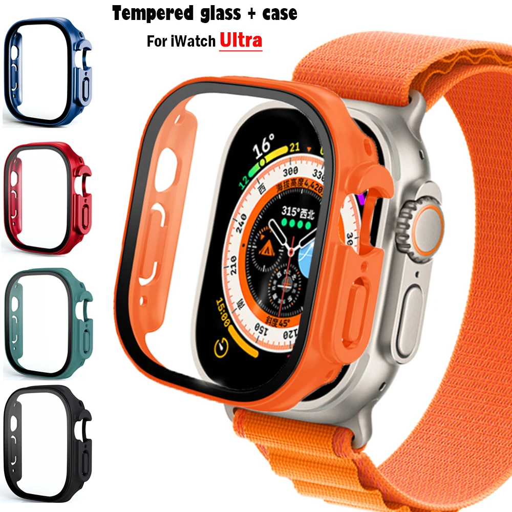 Glass+case For Apple Watch Ult - Smartwatch Band Accessories ulasan dan harga