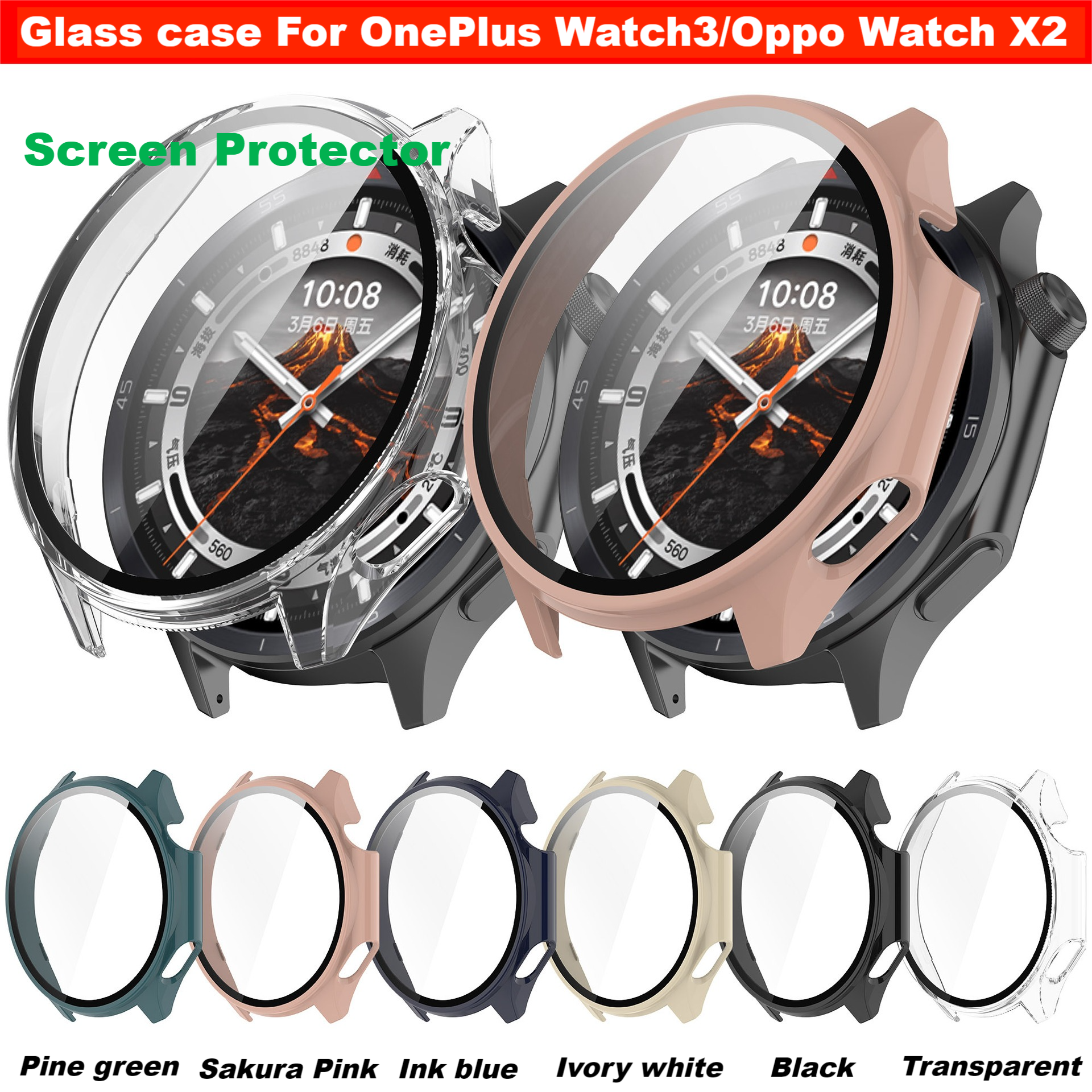 Tempered Glass Case For OnePlu - Smartwatch X2 ulasan dan harga