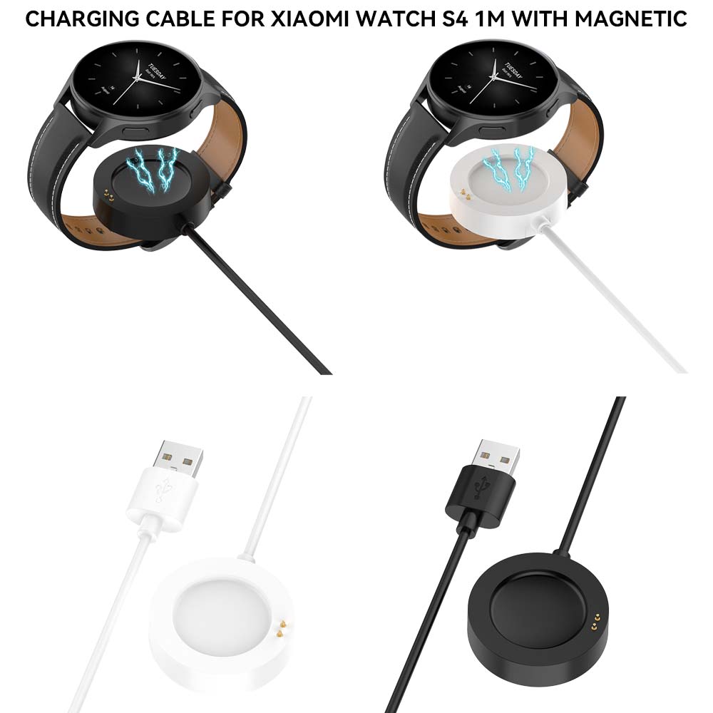 White Charger Cable For Xiaomi - Xiaomi Smartwatch S3 Accessories ulasan dan harga
